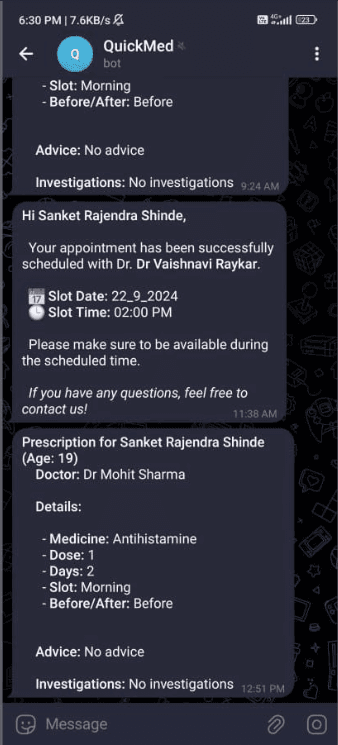 Telegram Reminders